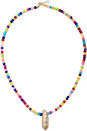 Roxanne First 9kt yellow jade necklace