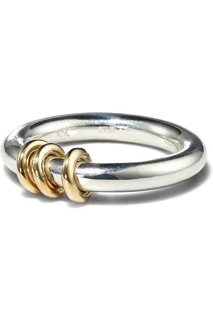 SPINELLI KILCOLLIN 18kt yellow gold and sterling Kane linked ring