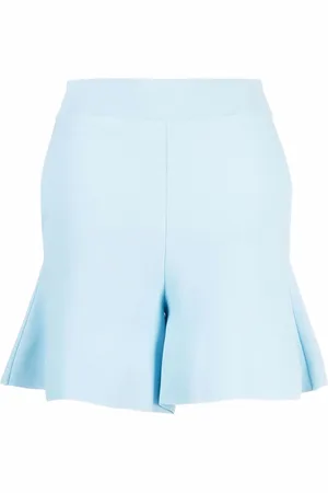 Stella McCartney Peplum-hem crepe shorts