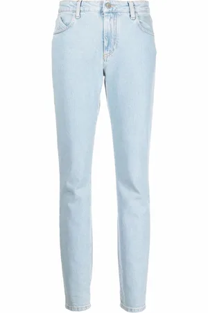 The Attico High-rise straight-leg jeans