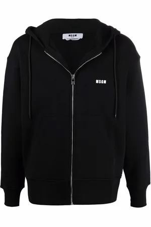 Msgm Logo-print cotton hoodie