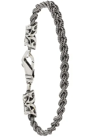 EMANUELE BICOCCHI Sterling chain plait bracelet