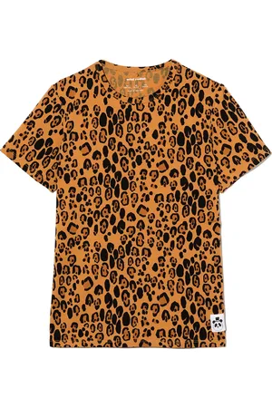 Mini Rodini Leopard-print short-sleeve T-shirt