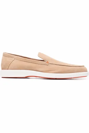 santoni Slip-on suede loafers