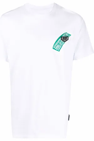 Philipp Plein Cheque-print round neck T-shirt
