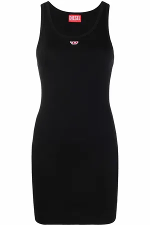 Diesel D-tank logo-print cotton dress
