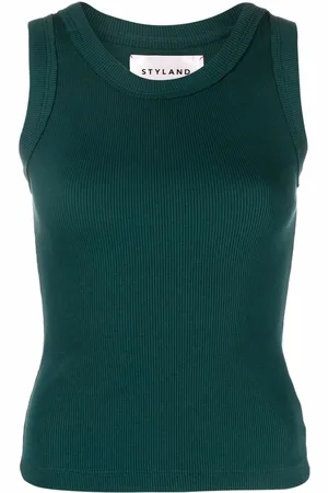 Styland Ribbed-knit vest top