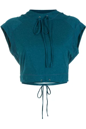 Gloria Coelho Cropped hooded top