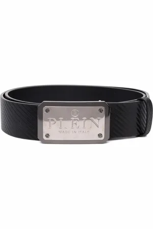 Philipp Plein Logo-buckle leather belt