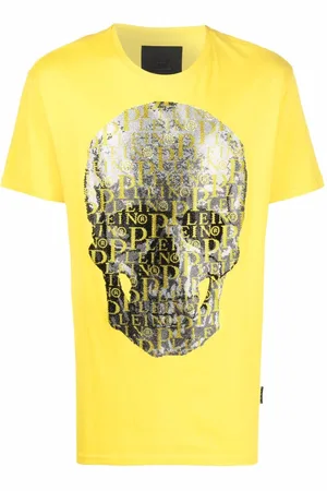 Philipp Plein Beaded logo-skull T-shirt