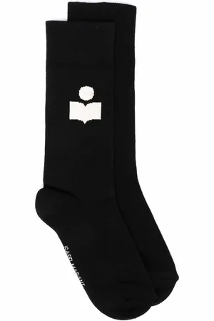 Isabel Marant Siloki logo-intarsia socks