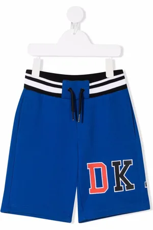 DKNY Embroidered-logo track shorts