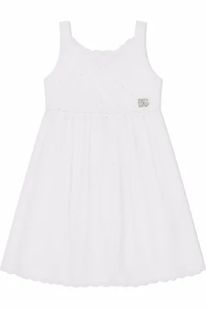 Dolce & Gabbana Broderie-anglaise poplin dress