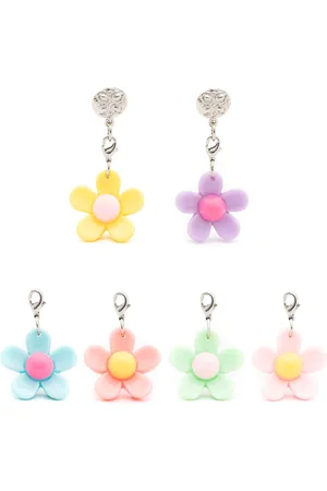 AMIR SLAMA Floral-appliqué drop earrings