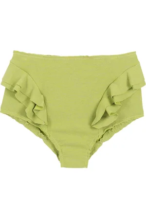 CLUBE BOSSA Ruffle-trimmed high-rise bikini bottoms