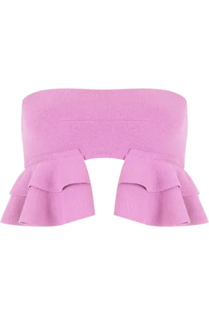 CLUBE BOSSA Turbe ruffle-embellished bandeau bikini top