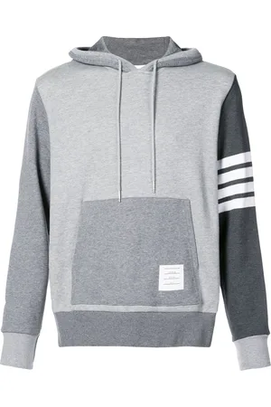 Thom Browne 4-Bar Tonal Fun-Mix Hoodie