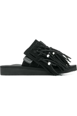 SUICOKE Tassel fringe slides