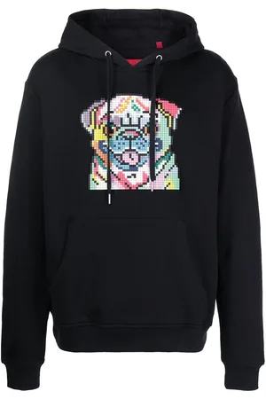MOSTLY HEARD RARELY SEEN Rainbow Pug pullover hoodie