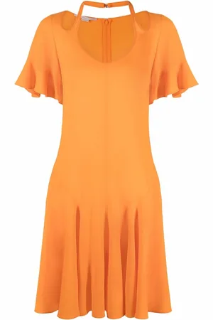 Stella McCartney Cut-out V-neck flared dress