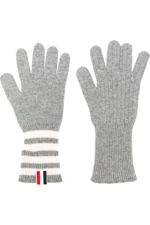 Thom Browne 4-bar Cashmere Gloves