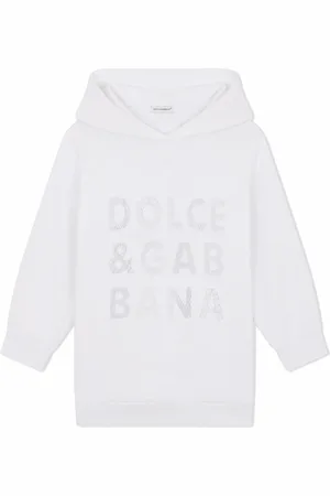 Dolce & Gabbana Openwork-logo hoodie dress