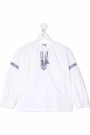 Il gufo Embroidered tunic top