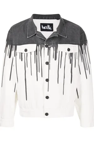 HACULLA Dripping-paint denim jacket