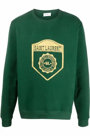 Saint Laurent University crest print sweatshirt
