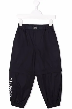 Moncler Logo-print layered-effect trousers