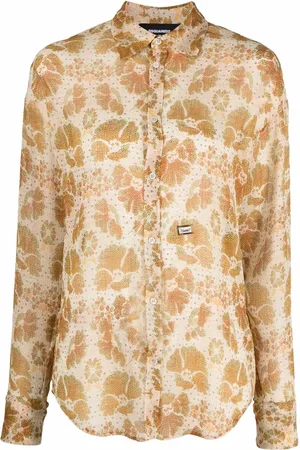 Dsquared2 Woven floral jacquard shirt