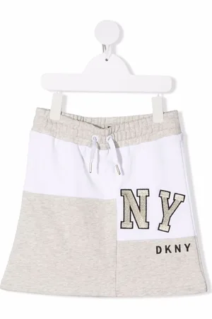 DKNY TEEN two-tone logo skirt