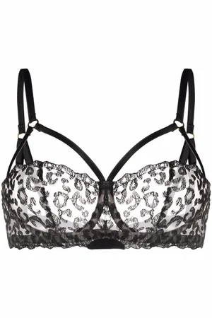 Fleur of England Kittie caged-strap balcony bra