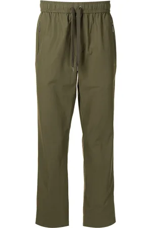 Ports V Side stripe straight-leg track pants