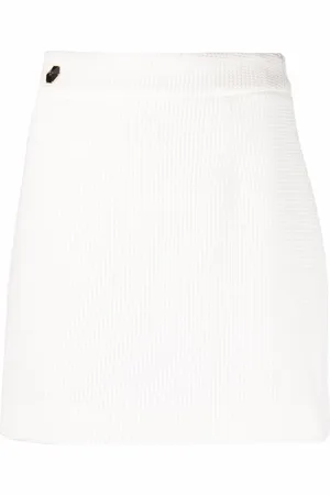 Philipp Plein Logo-plaque detail skirt