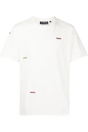 MOSTLY HEARD RARELY SEEN Barcode patch cotton T-shirt