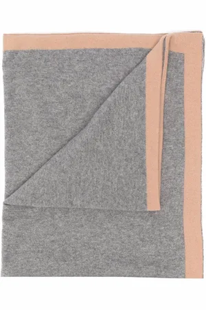 SIOLA Contrasting border cashmere blanket