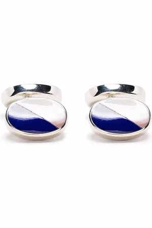 ASPINAL OF LONDON Oval bicolour cufflinks