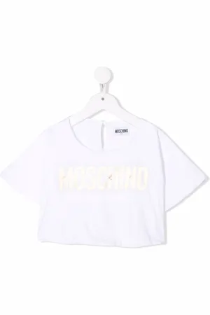 Moschino Cropped logo-print T-shirt
