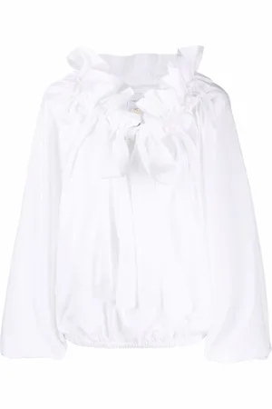 Patou Puff-sleeve poplin blouse