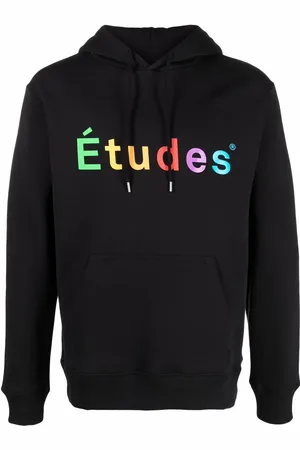 Etudes Logo-print cotton hoodie