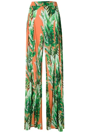 AMIR SLAMA Printed wide leg trousers