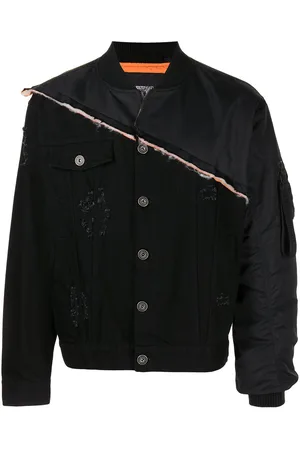 MOSTLY HEARD RARELY SEEN Patchwork panelled denim jacket