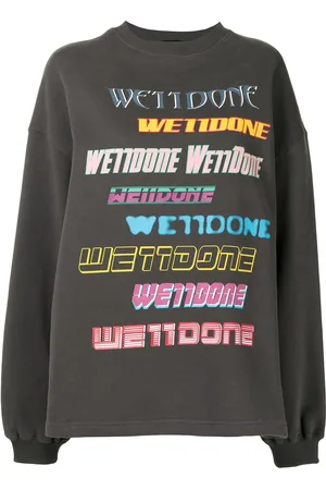 We11 Done Oversized logo print sweatshirt