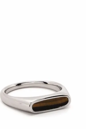 TOM WOOD Mario tiger eye ring