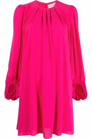BLANCA Gathered-detail shift dress