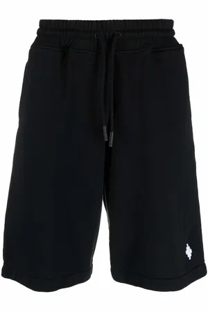 MARCELO BURLON Embroidered-motif track shorts