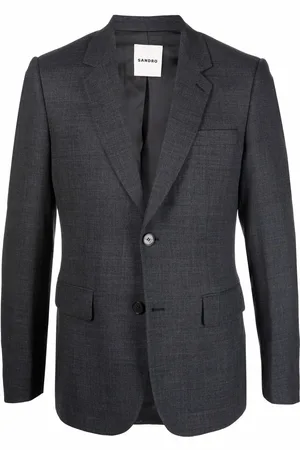Sandro Single-breasted wool suit jacket