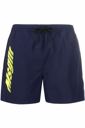Msgm Logo-print drawstring swim shorts