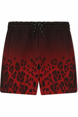 Dolce & Gabbana Gradient leopard-print shorts